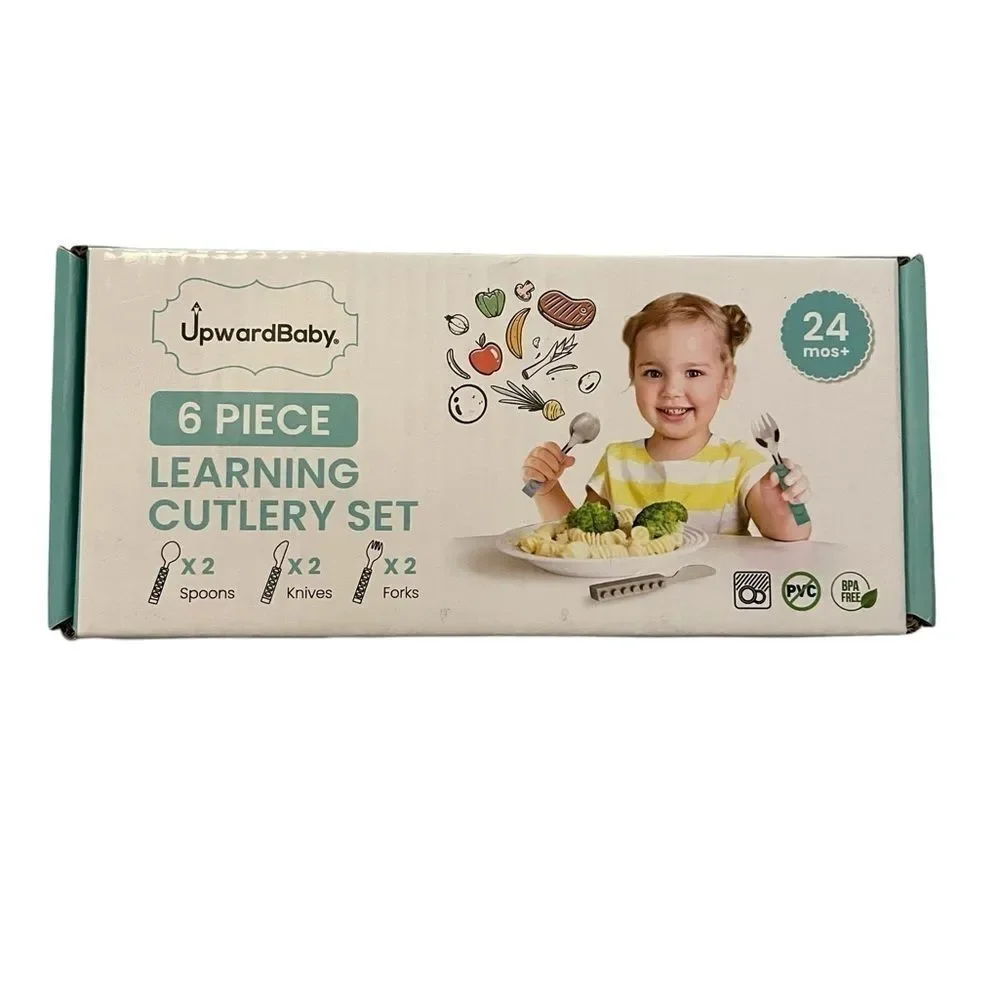 NEW UPWARD BABY 6 piece learning cutlery set